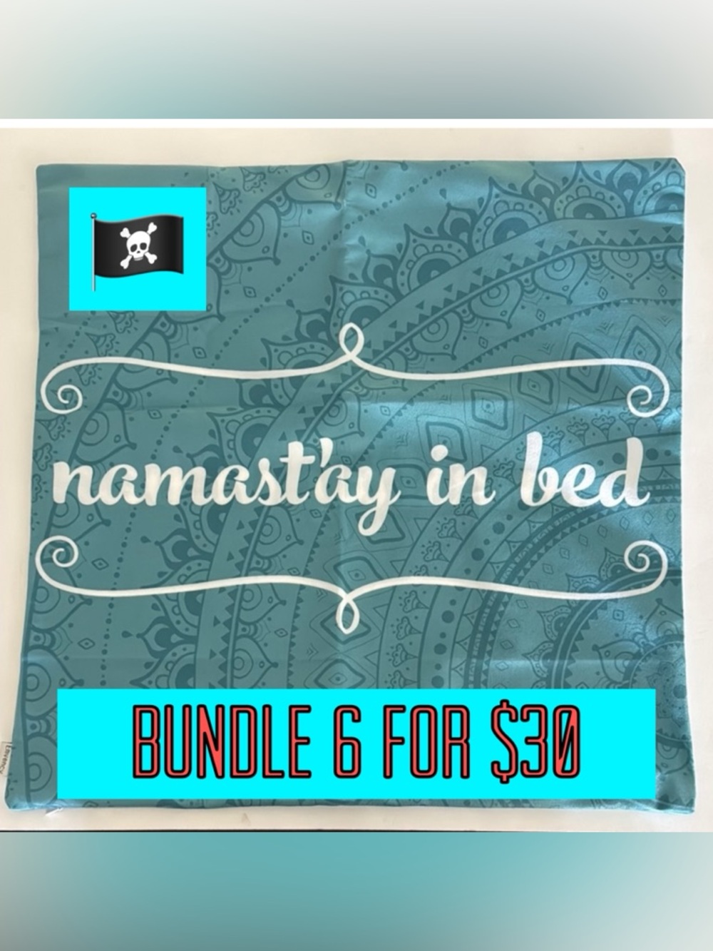 🏴‍☠️6 for &30🏴‍☠️Emvency Namast’ay in Bed Pillow Cover Only